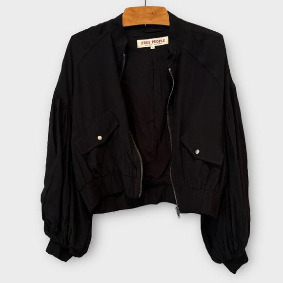 Free People On Pointe Bomber Jacket Size XS - Picture 5 of 8